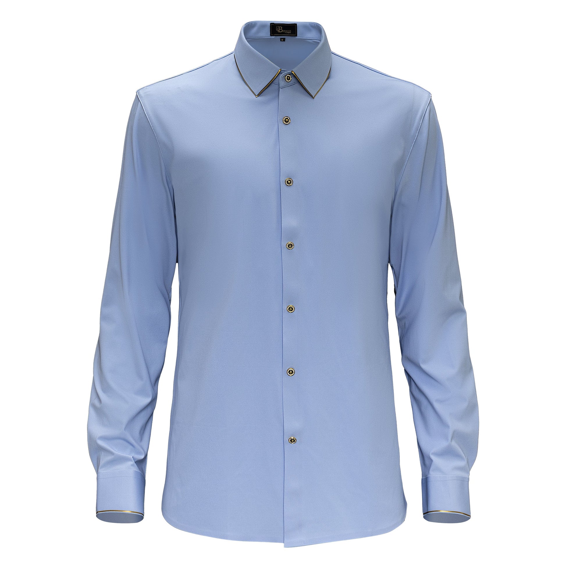 Imperial Essence Button-Up Shirt LIGHT BLUE - Dudes Boutique