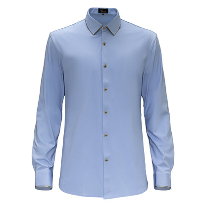 Imperial Essence Button-Up Shirt LIGHT BLUE - Dudes Boutique