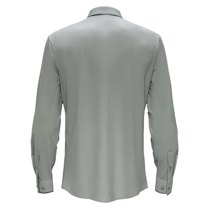 Imperial Essence Button-Up Shirt LIGHT GREY - Dudes Boutique