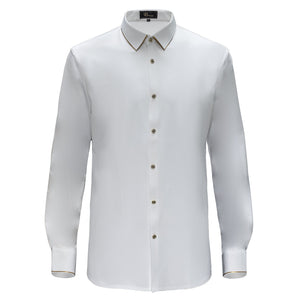 Imperial Essence Button-Up Shirt WHITE/GOLD - Dudes Boutique