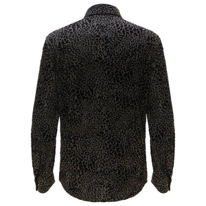 Dinner and Drinks Button-Up Shirt BLACK/GOLD - Dudes Boutique