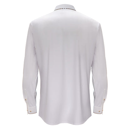 Regret Free Button-Up Shirt WHITE - Dudes Boutique