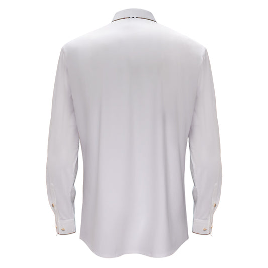 Regret Free Button-Up Shirt WHITE - Dudes Boutique
