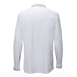 No Limits Button-Up Shirt - WHITE/GUN - Dudes Boutique