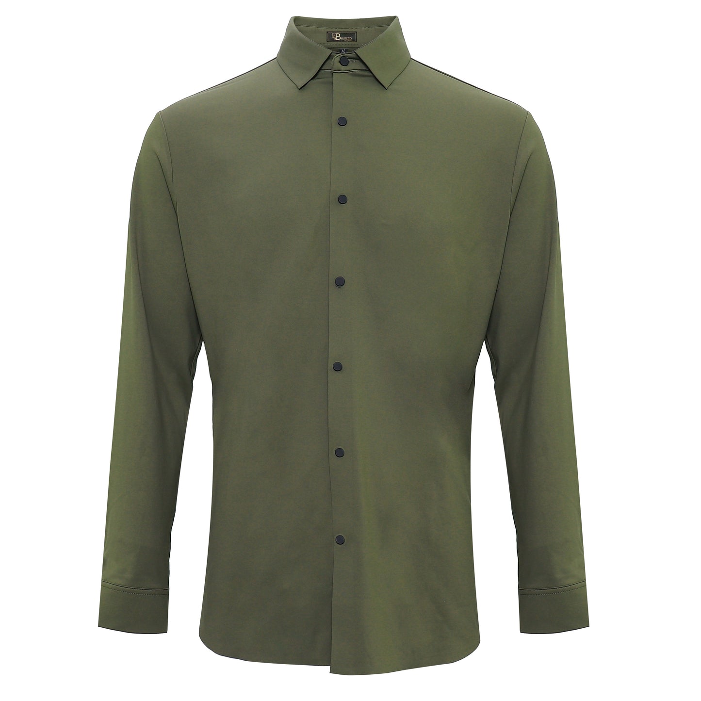 City Stroll Button-Up Shirt ARMY - Dudes Boutique