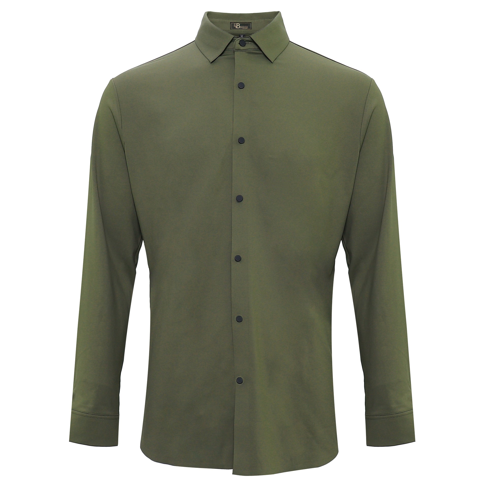 City Stroll Button-Up Shirt ARMY - Dudes Boutique