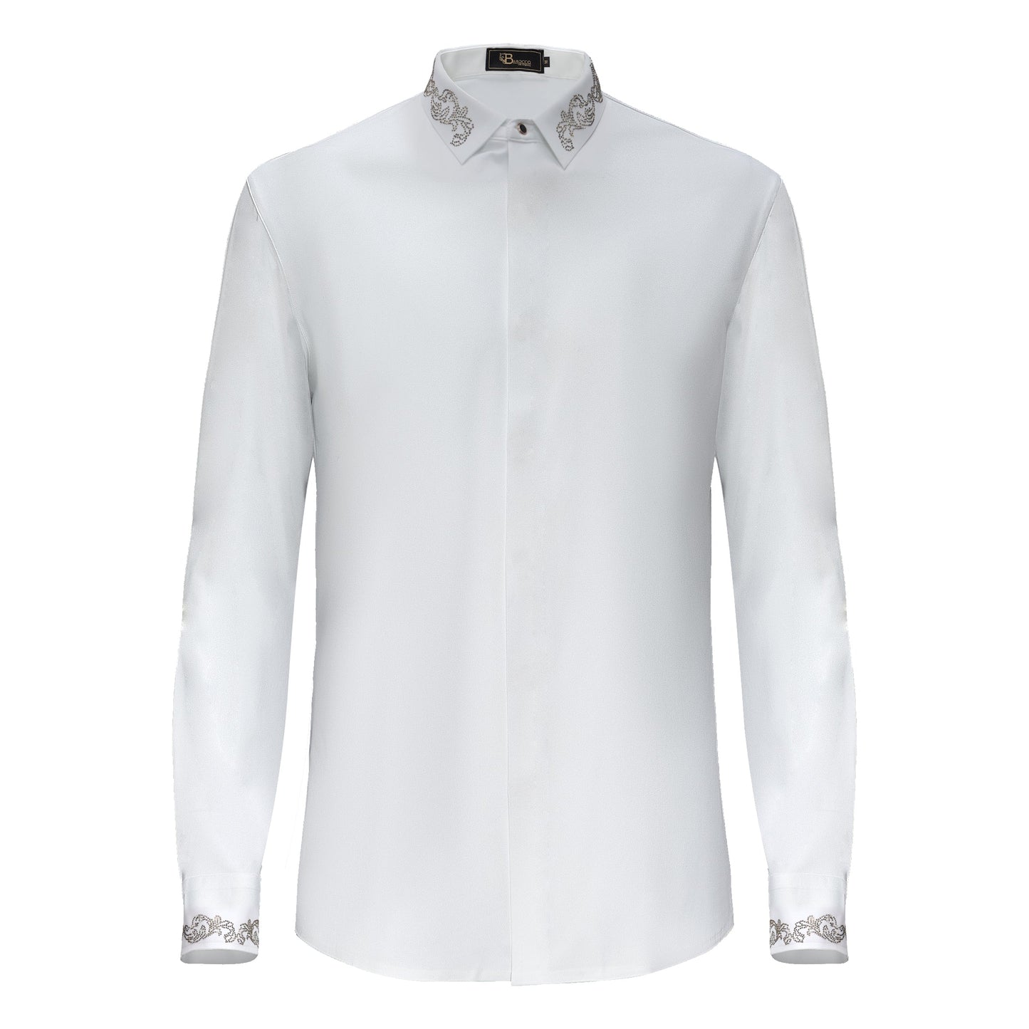 Midnight Precision Shirt WHITE/GOLD - Dudes Boutique