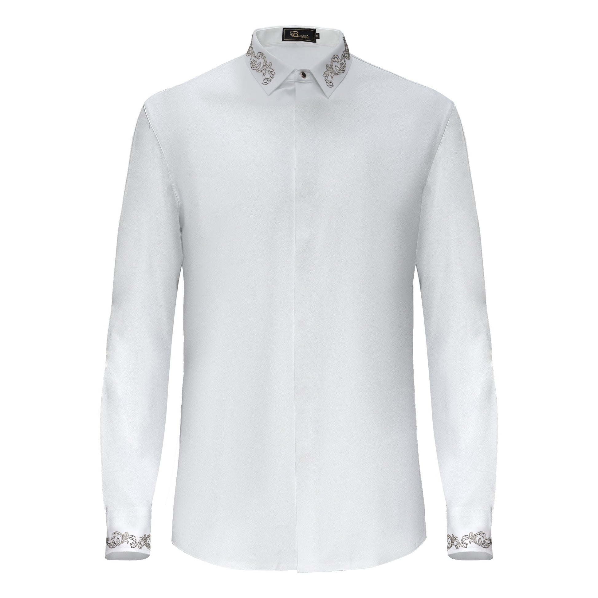 Midnight Precision Shirt WHITE/GOLD - Dudes Boutique