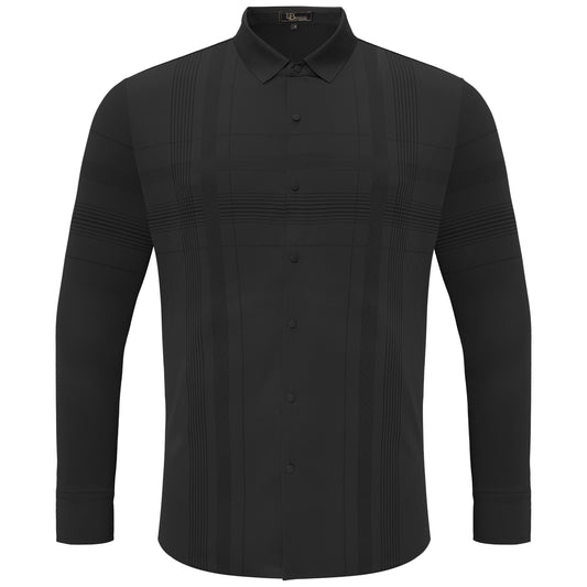 Noble Knight Plaid Button-Up BLACK - Dudes Boutique