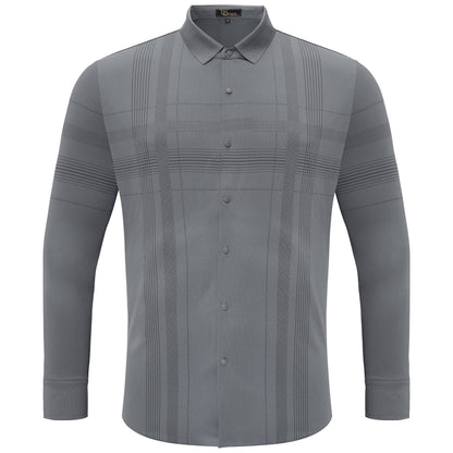 Noble Knight Plaid Button-Up GREY - Dudes Boutique