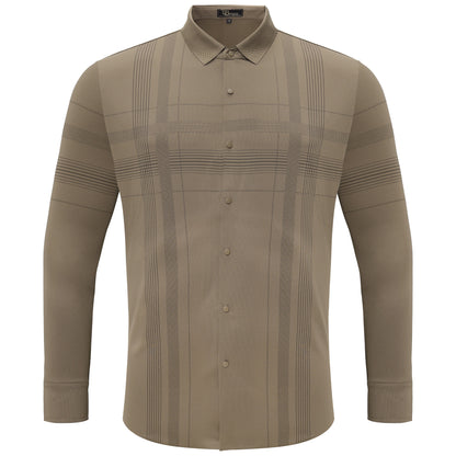 Noble Knight Plaid Button-Up KHAKI - Dudes Boutique