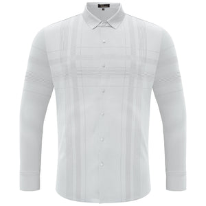 Noble Knight Plaid Button-Up WHITE - Dudes Boutique