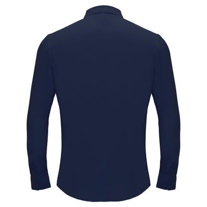 Olympic Victory Button-Up Shirt DARK BLUE - Dudes Boutique