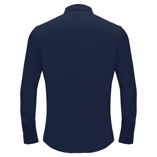 Olympic Victory Button-Up Shirt DARK BLUE - Dudes Boutique