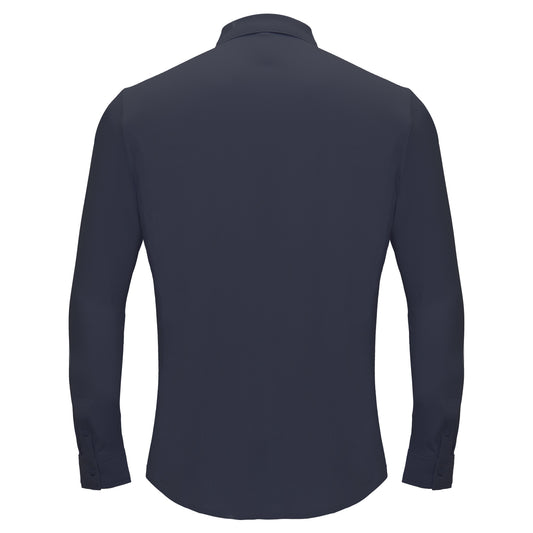 Olympic Victory Button-Up Shirt GREY BLUE - Dudes Boutique