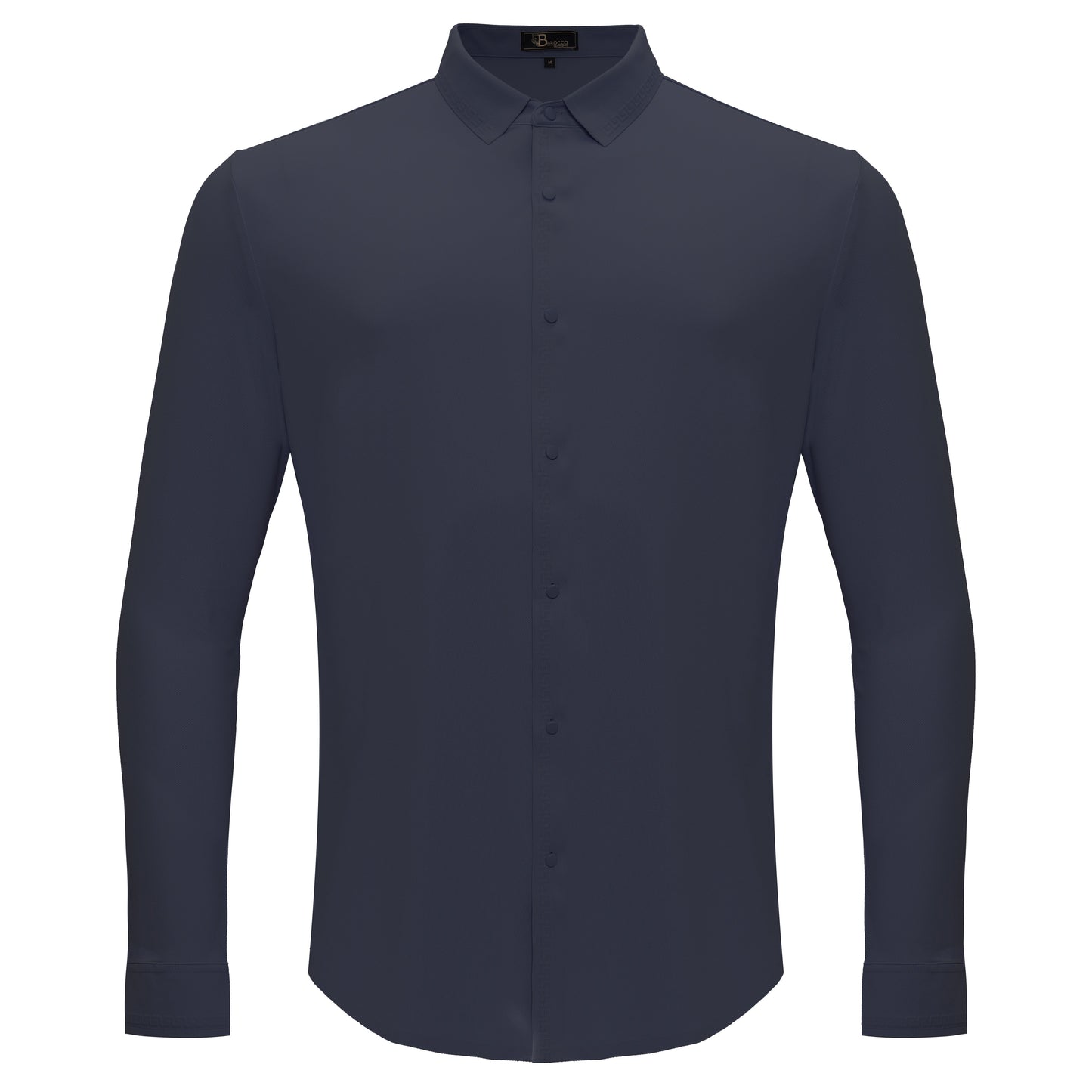 Olympic Victory Button-Up Shirt GREY BLUE - Dudes Boutique