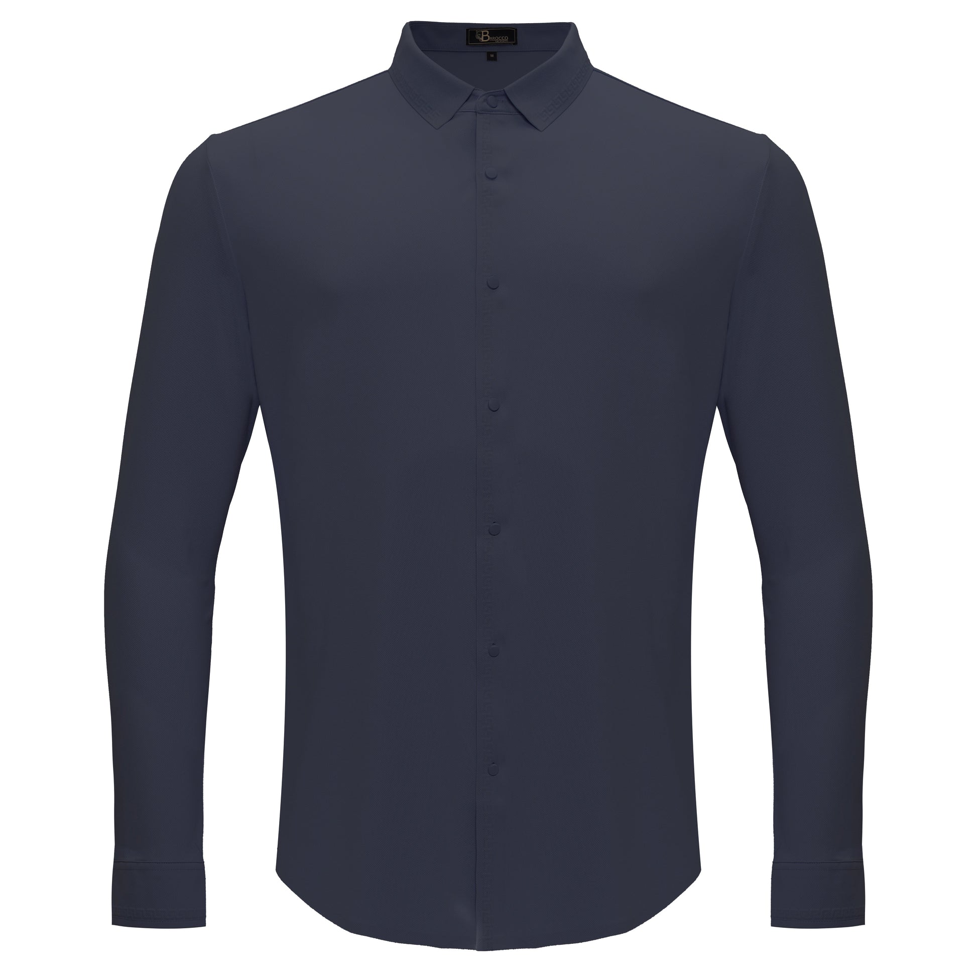 Olympic Victory Button-Up Shirt GREY BLUE - Dudes Boutique