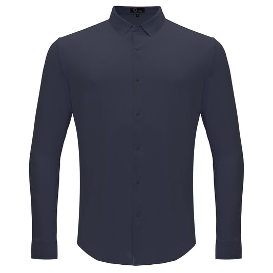 Olympic Victory Button-Up Shirt GREY BLUE - Dudes Boutique