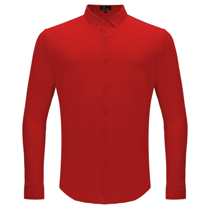 Olympic Victory Button-Up Shirt RED - Dudes Boutique