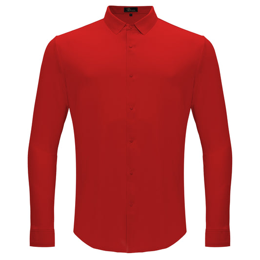 Olympic Victory Button-Up Shirt RED - Dudes Boutique