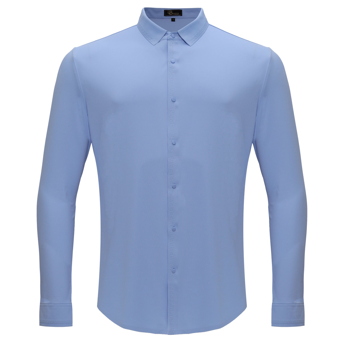 Olympic Victory Button-Up Shirt SKY BLUE - Dudes Boutique