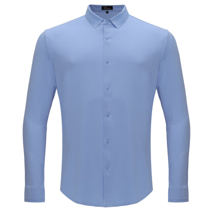 Olympic Victory Button-Up Shirt SKY BLUE - Dudes Boutique