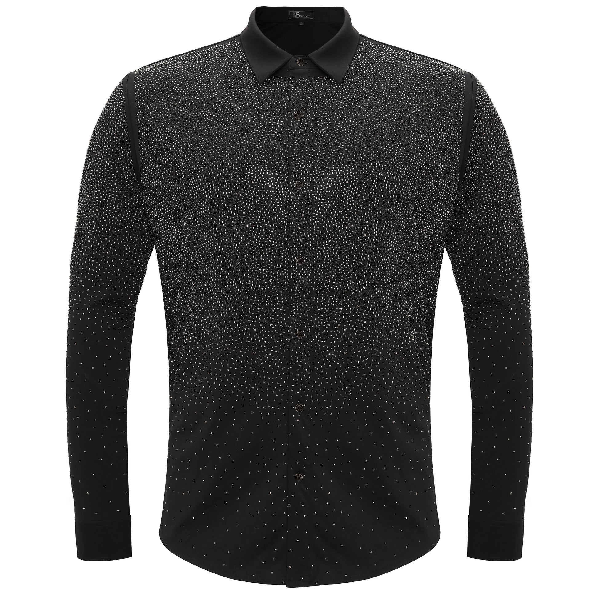 Super Nova Button-Up Shirt BLACK/GUN METAL - Dudes Boutique