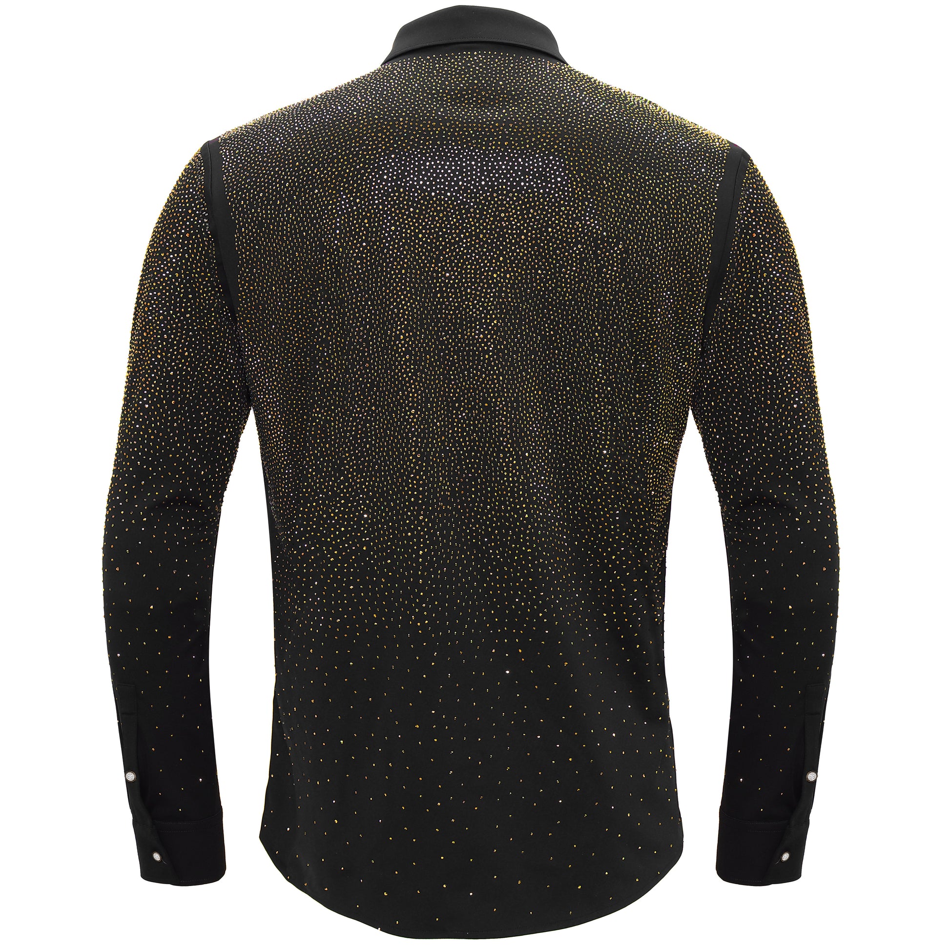 Super Nova Button-Up Shirt BLACK/GOLD - Dudes Boutique