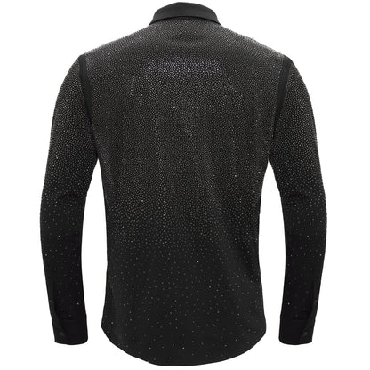 Super Nova Button-Up Shirt BLACK/GUN METAL - Dudes Boutique