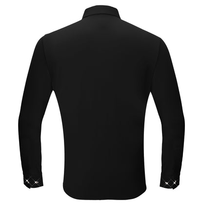 Fierce Frenzy Button-Up Shirt BLACK - Dudes Boutique