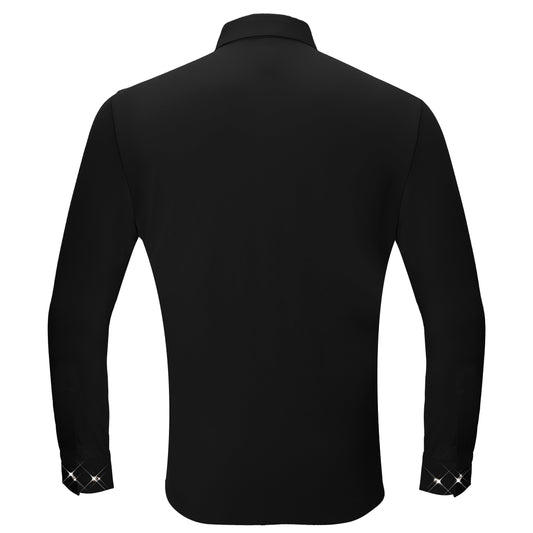 Fierce Frenzy Button-Up Shirt BLACK - Dudes Boutique