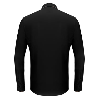 Modern Class Button up shirt BLACK - Dudes Boutique