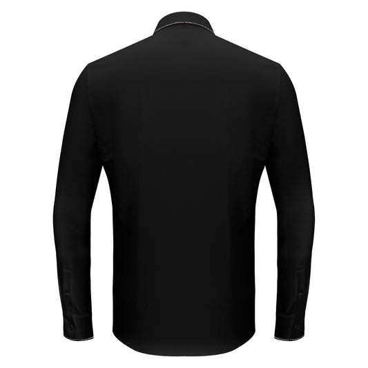 Modern Class Button up shirt BLACK - Dudes Boutique