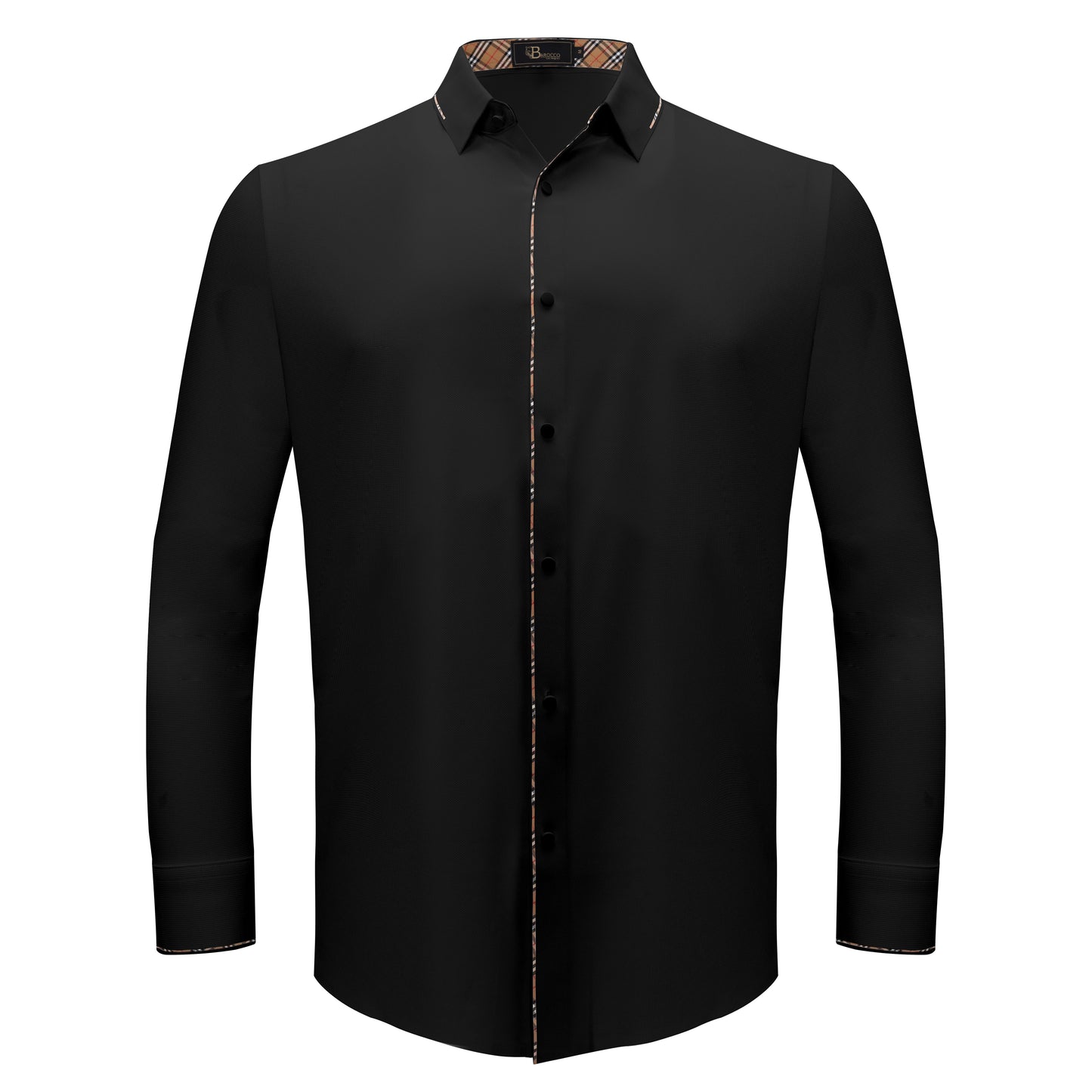 Modern Class Button up shirt BLACK - Dudes Boutique