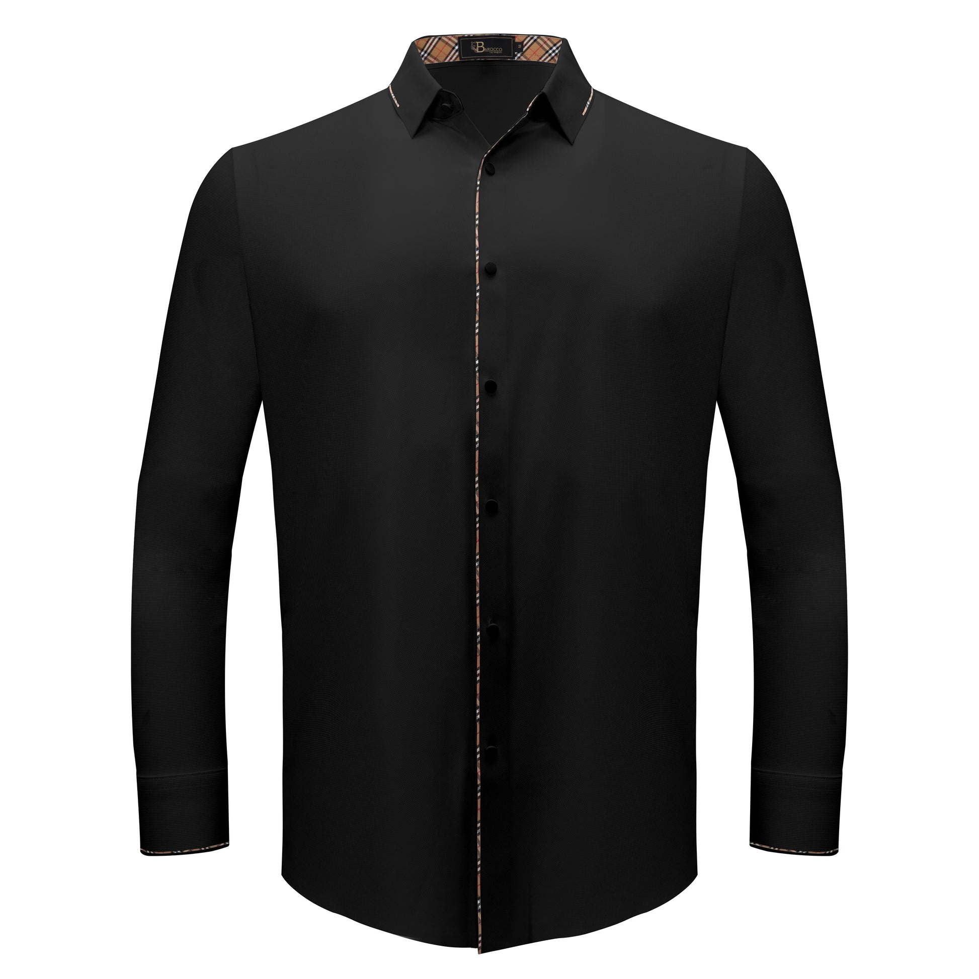 Modern Class Button up shirt BLACK - Dudes Boutique