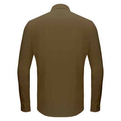 Modern Class Button up shirt KHAKI - Dudes Boutique
