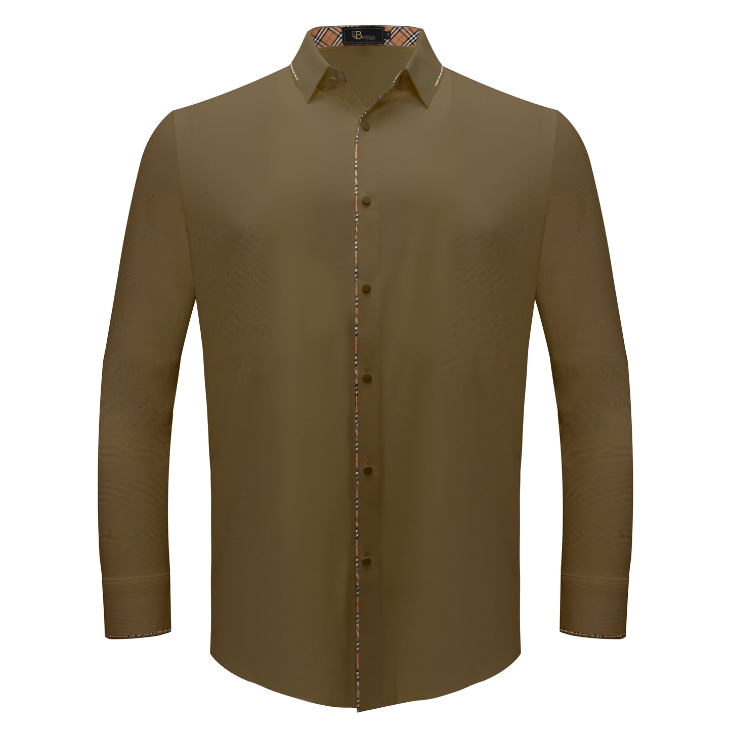 Modern Class Button up shirt KHAKI - Dudes Boutique