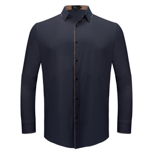 Modern Class Button up shirt NAVY - Dudes Boutique