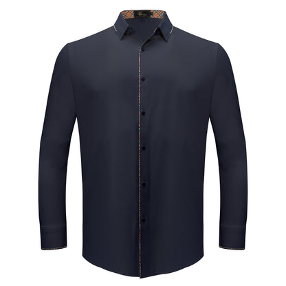 Modern Class Button up shirt NAVY - Dudes Boutique