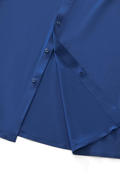Rose Éclat Emboss Shirt DARK BLUE