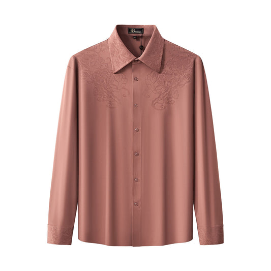 Rose Éclat Emboss Shirt DUSTY PINK