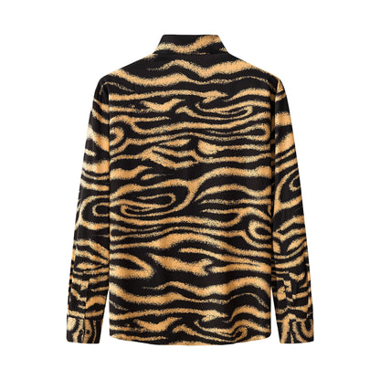 Barocco Golden Mirage Stitchless LS Shirt BLACK/BROWN