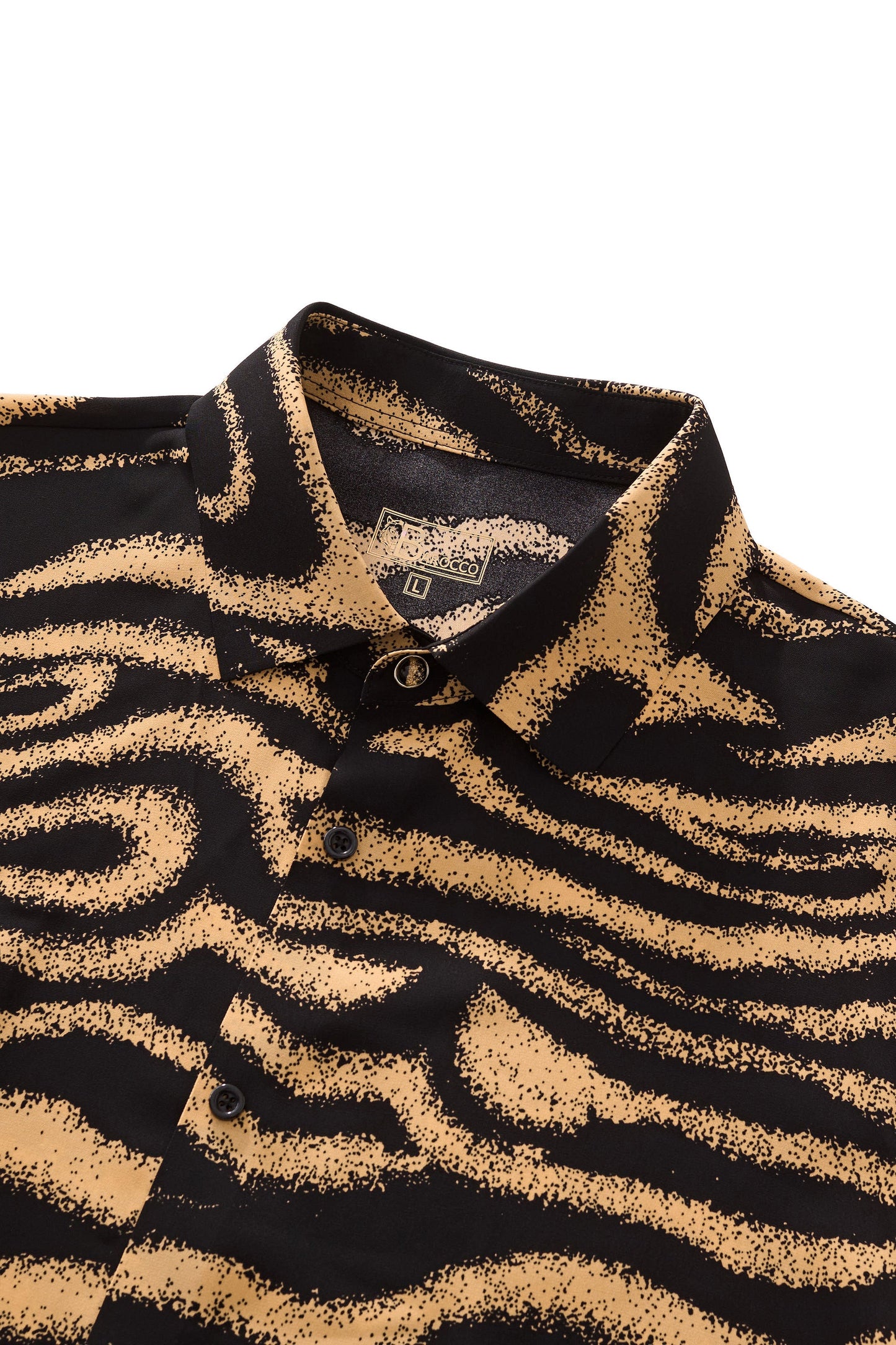 Barocco Golden Mirage Stitchless LS Shirt BLACK/BROWN