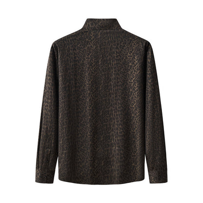 Noir Cheetah Stitchless LS Shirt BLACK