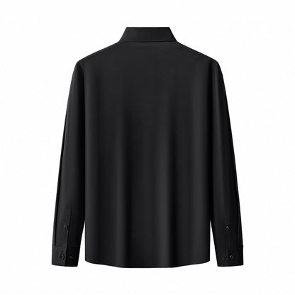 Barocco Stallion Embellished LS Shirt BLACK/BLACK