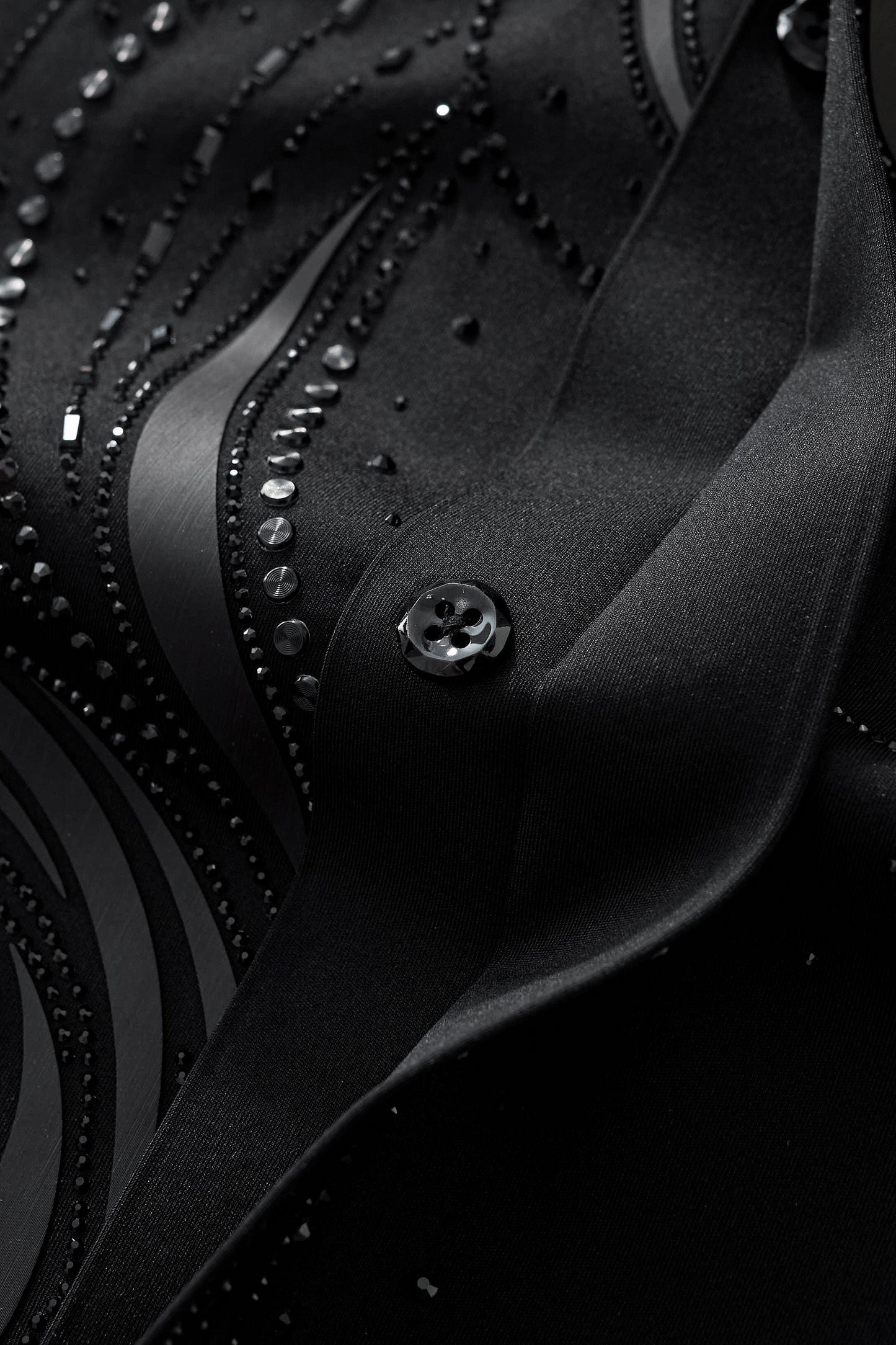 Barocco Stallion Embellished LS Shirt BLACK/BLACK