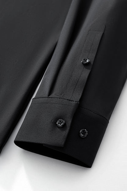 Barocco Stallion Embellished LS Shirt BLACK/BLACK