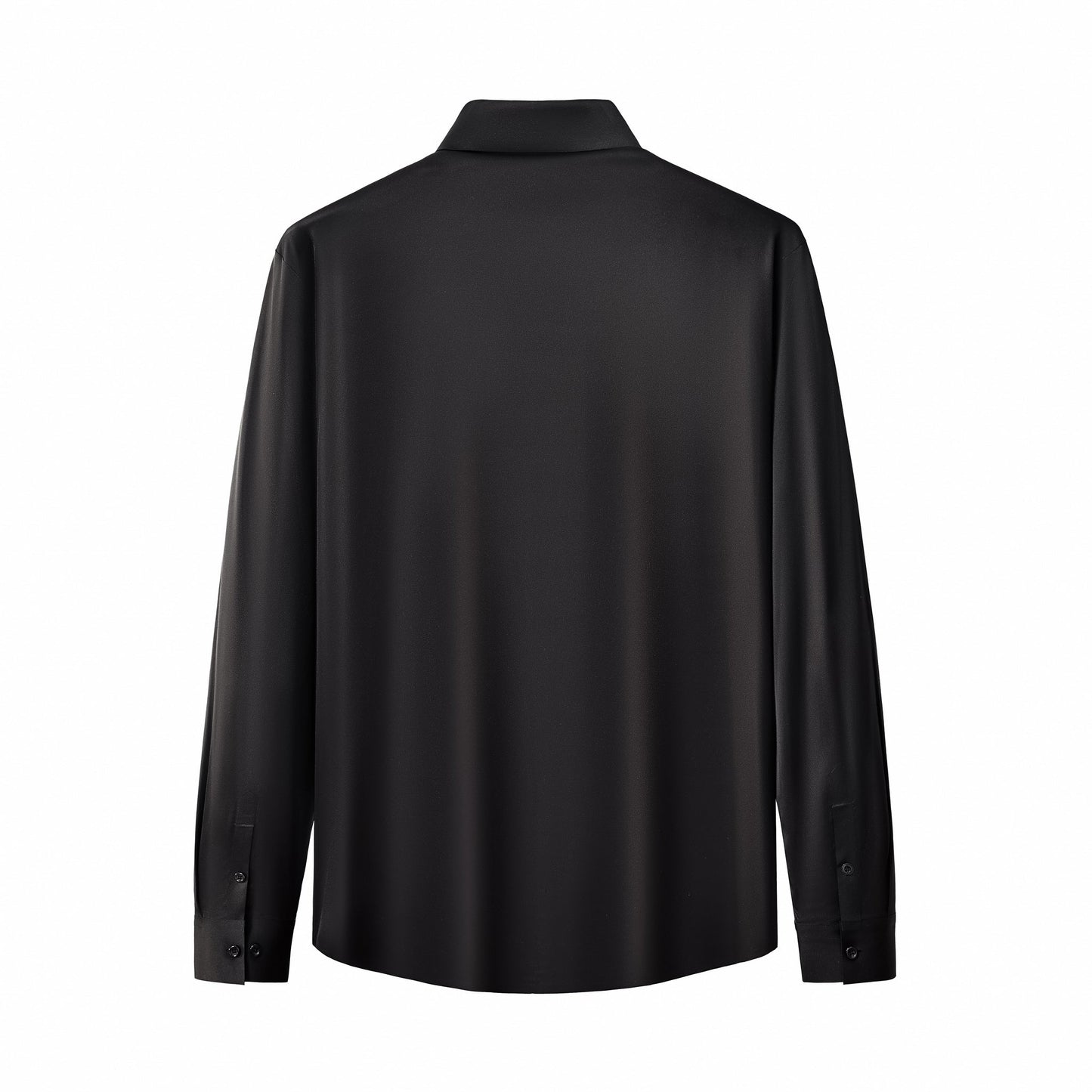 SIGNATURE SATIN STITCHLESS LS Shirt BLACK