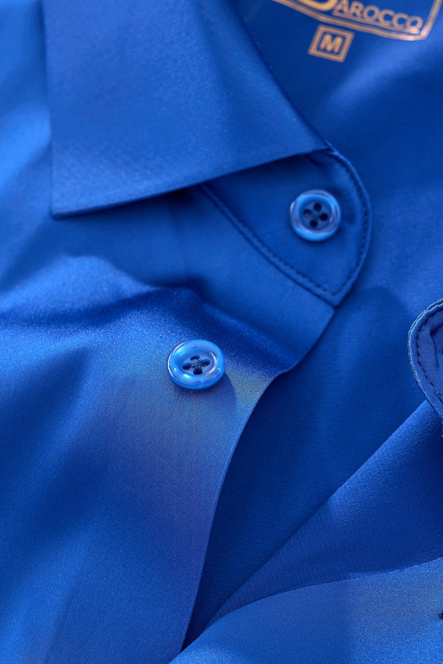 SIGNATURE SATIN STITCHLESS LS Shirt FRENCH BLUE