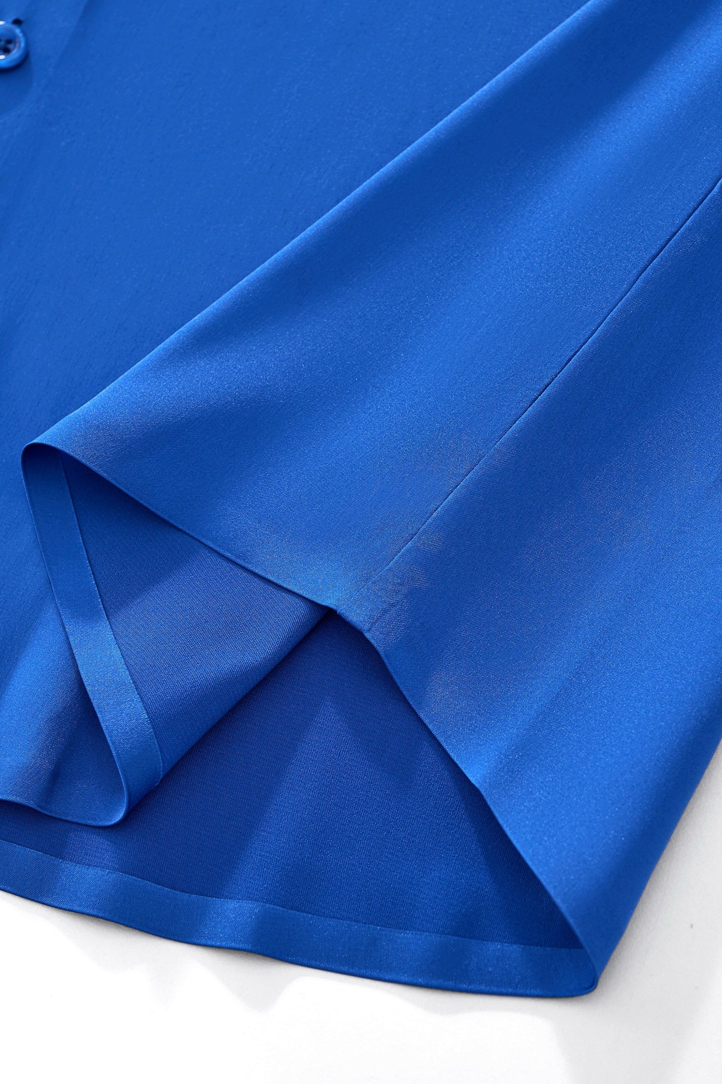 SIGNATURE SATIN STITCHLESS LS Shirt FRENCH BLUE